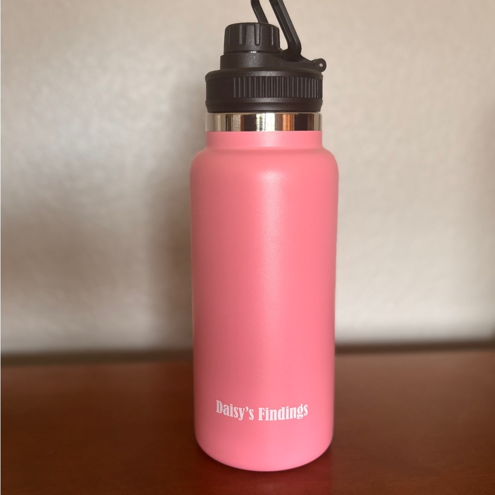 Pink 32 oz Aluminum Water Bottle